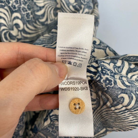 Faherty Women’s Hawaiian Print Gemina Tunic Dress Size XS VNeck Short Sleeve - Picture 11 of 11